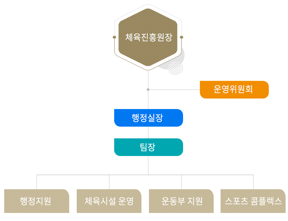 체육진흥원 조직도